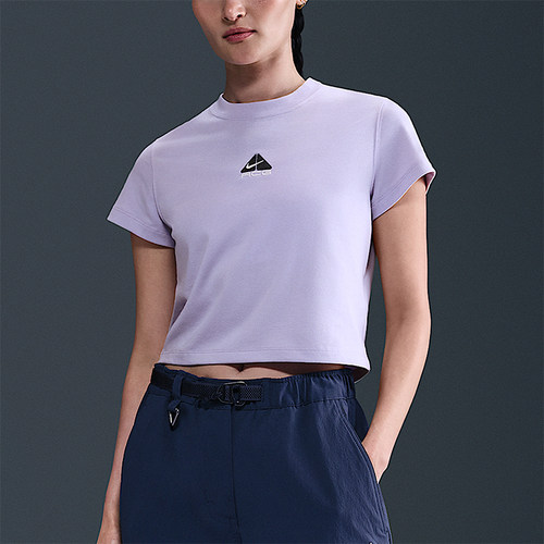 Nike/耐克正品Dri-FIT女士短款休闲透气经典套头短袖HM6085-515