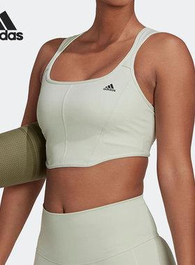 Adidas/阿迪达斯正品运动训练女子透气跑步健身内衣HM7987