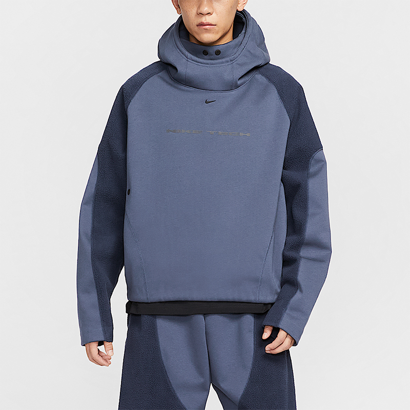 Nike/耐克正品2025秋季款男士日常连帽套头拼接卫衣IB3364-437