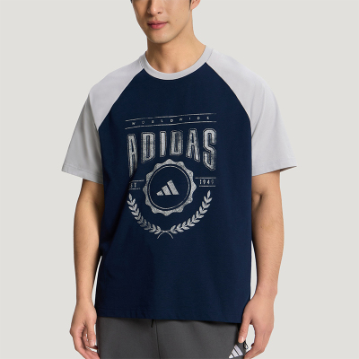 Adidas/阿迪达斯正品U RAGLAN TEE男女休闲针织印花宽松T恤KX0519