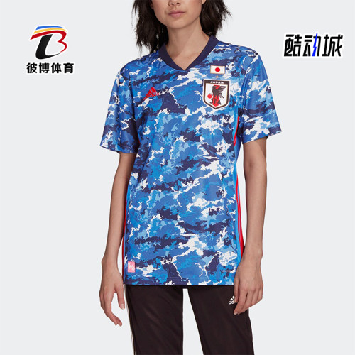 Adidas/阿迪达斯正品夏季女士球迷版经典时尚V领短袖T恤ED7364