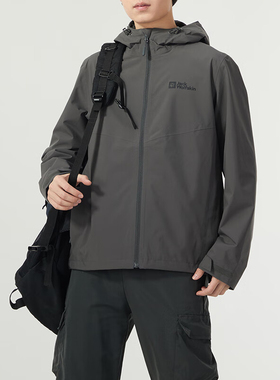 Jack wolfskin/狼爪正品连帽男士防水冲锋衣夹克5122013-6945