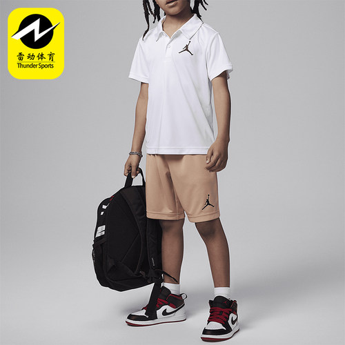 Nike/耐克小童翻领T恤短裤套装