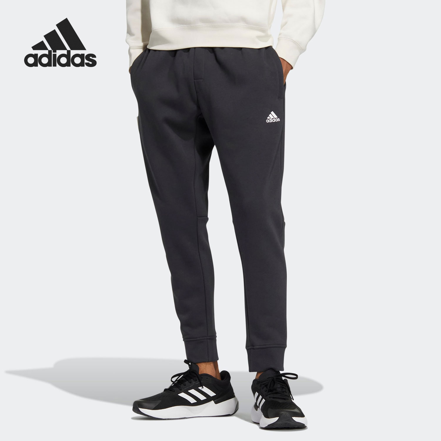 Adidas/阿迪达斯正品LABEL新款男士针织休闲运动长裤IB2730