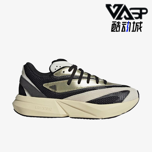 Adidas/阿迪达斯正品LIGHTBLAZE新款女经典黑米白色跑步鞋JR7209