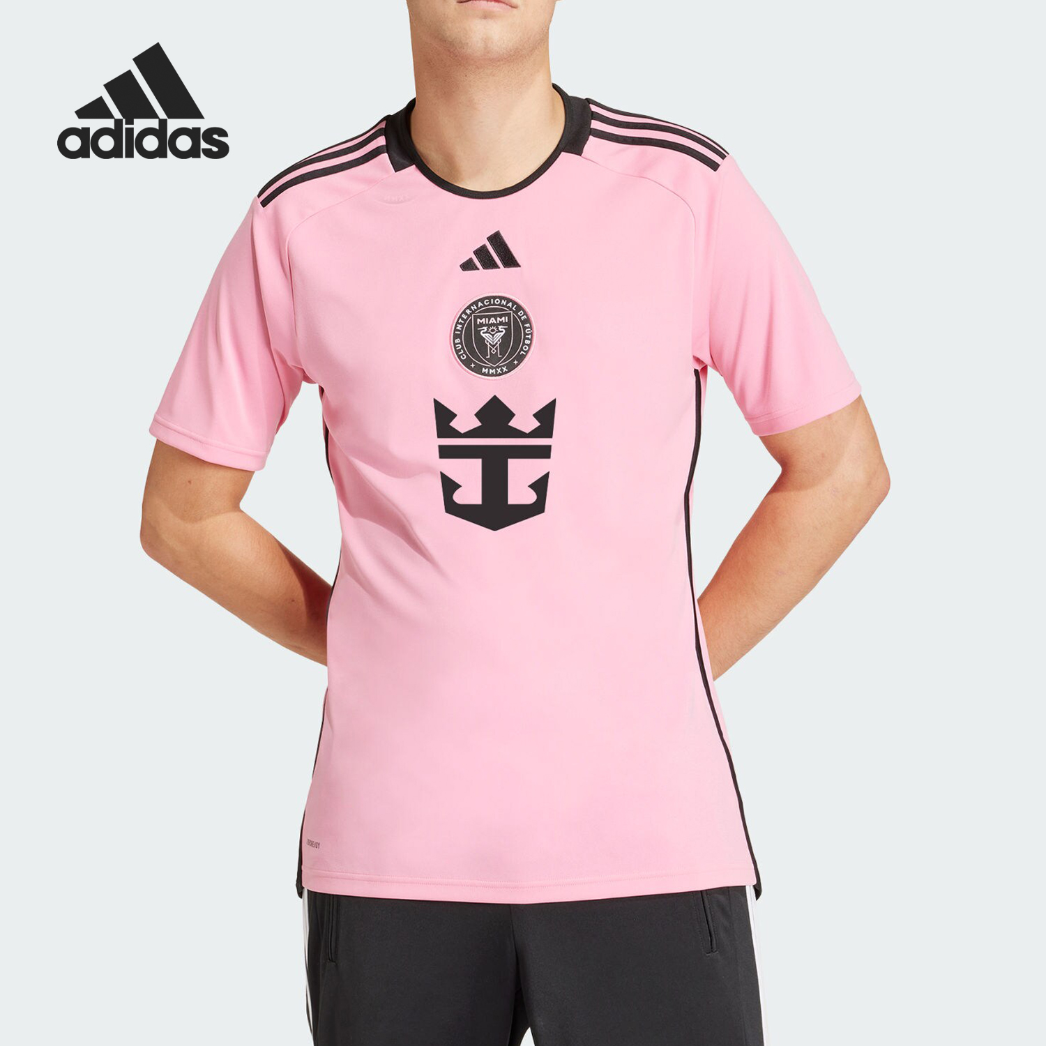 Adidas/阿迪达斯官方正品夏季男士圆领宽松休闲运动短袖T恤IU0190