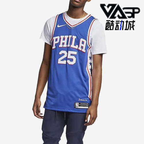 Nike/耐克正品NBA AU男士球员版篮球球衣经典背心T恤AV2688-495