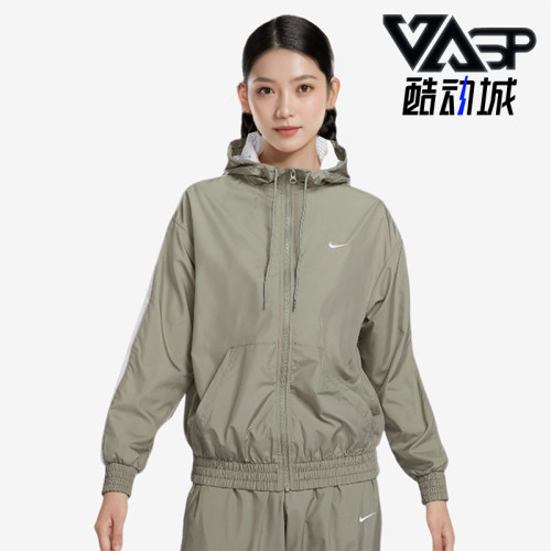 耐克女士运动训练防风夹克外套
