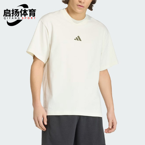 Adidas/阿迪达斯正品运动风套头休闲短袖T恤经典男短袖T恤KB4875