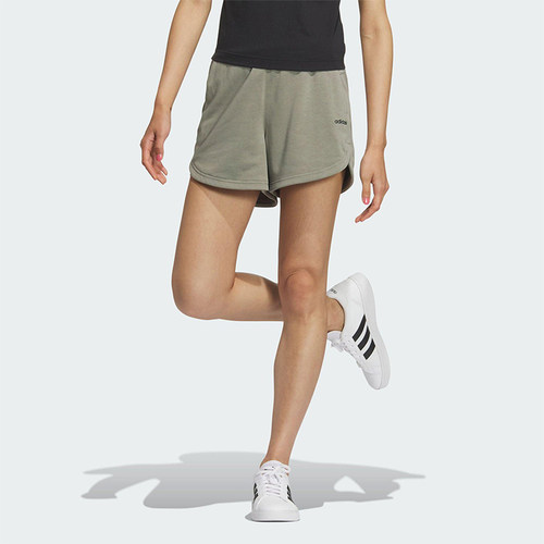Adidas/阿迪达斯正品新款女灰色轻盈吸湿排汗经典简约短裤JM2238