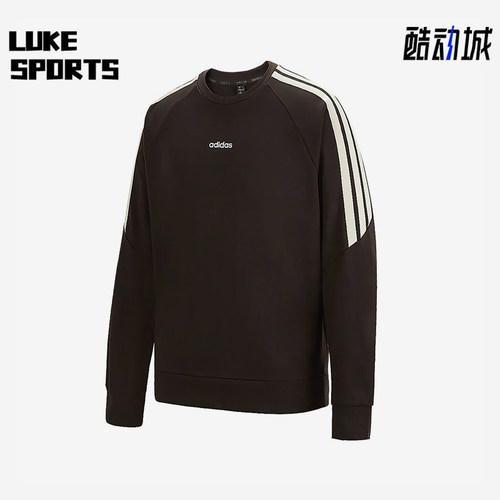 Adidas/阿迪达斯正品2025春夏款男士针织经典宽松保暖卫衣KC0295