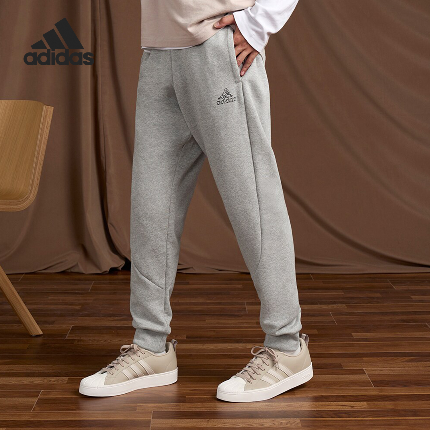 Adidas/阿迪达斯男士束脚长裤