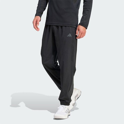Adidas/阿迪达斯正品2026男士休闲训练梭织健身运动长裤KT3131