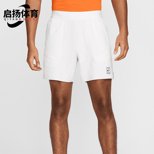 Nike/耐克正品2025男士训练印花透气运动耐穿网球短裤FZ6913-100