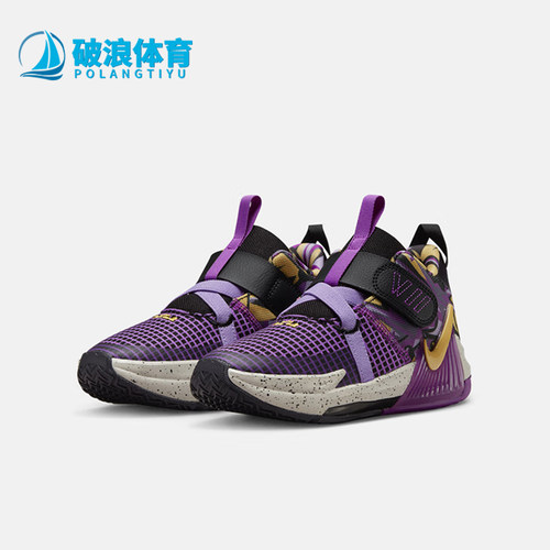 耐克小童透气魔术贴训练篮球鞋