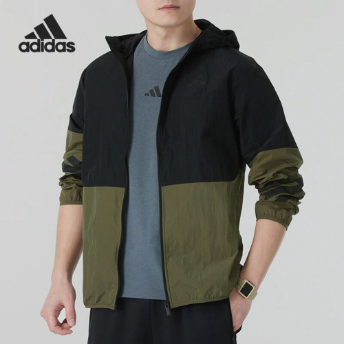 Adidas/阿迪达斯官方正品M FI WV WB男士针织拼接训练外套JD4943