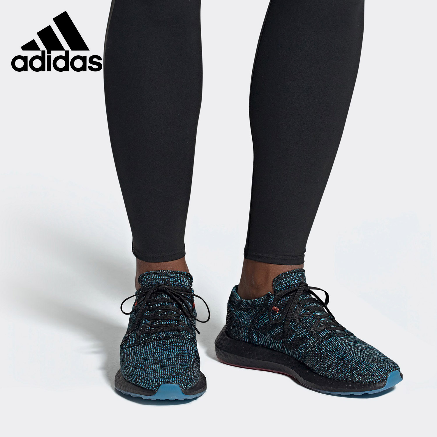Adidas/阿迪达斯官方正品男女BOOST爆米花底透气运动跑步鞋D97425