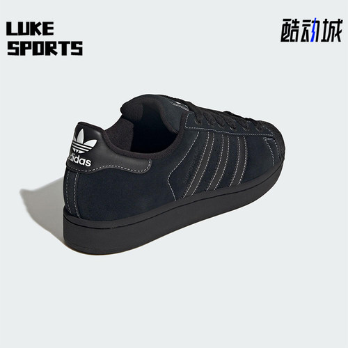 Adidas/阿迪达斯正品三叶草男女休闲皮革耐磨系带日常板鞋KI9520