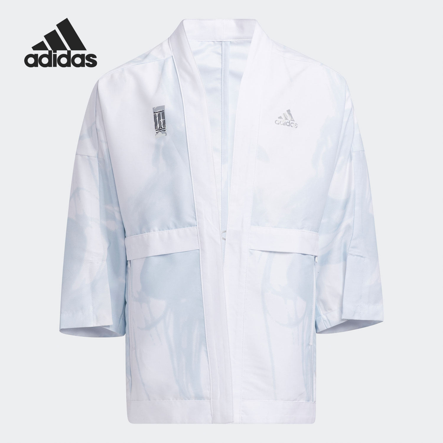 Adidas阿迪达斯正品儿童薄款训练七分中国运动外套防晒开衫GP0497
