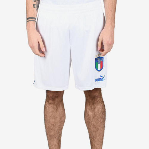 Puma/彪马正品男士纯色刺绣微标运动直筒足球短裤765668-08