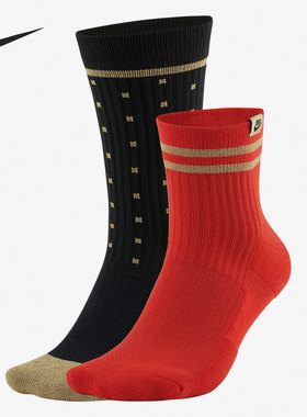 Nike/耐克正品新款U SNKR SOX CREW 2PR男女休闲运动袜CU8324-901
