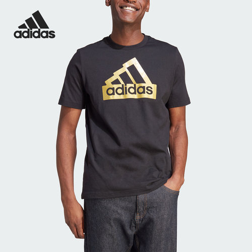 Adidas/阿迪达斯正品夏季新款男士圆领运动休闲短袖II3468