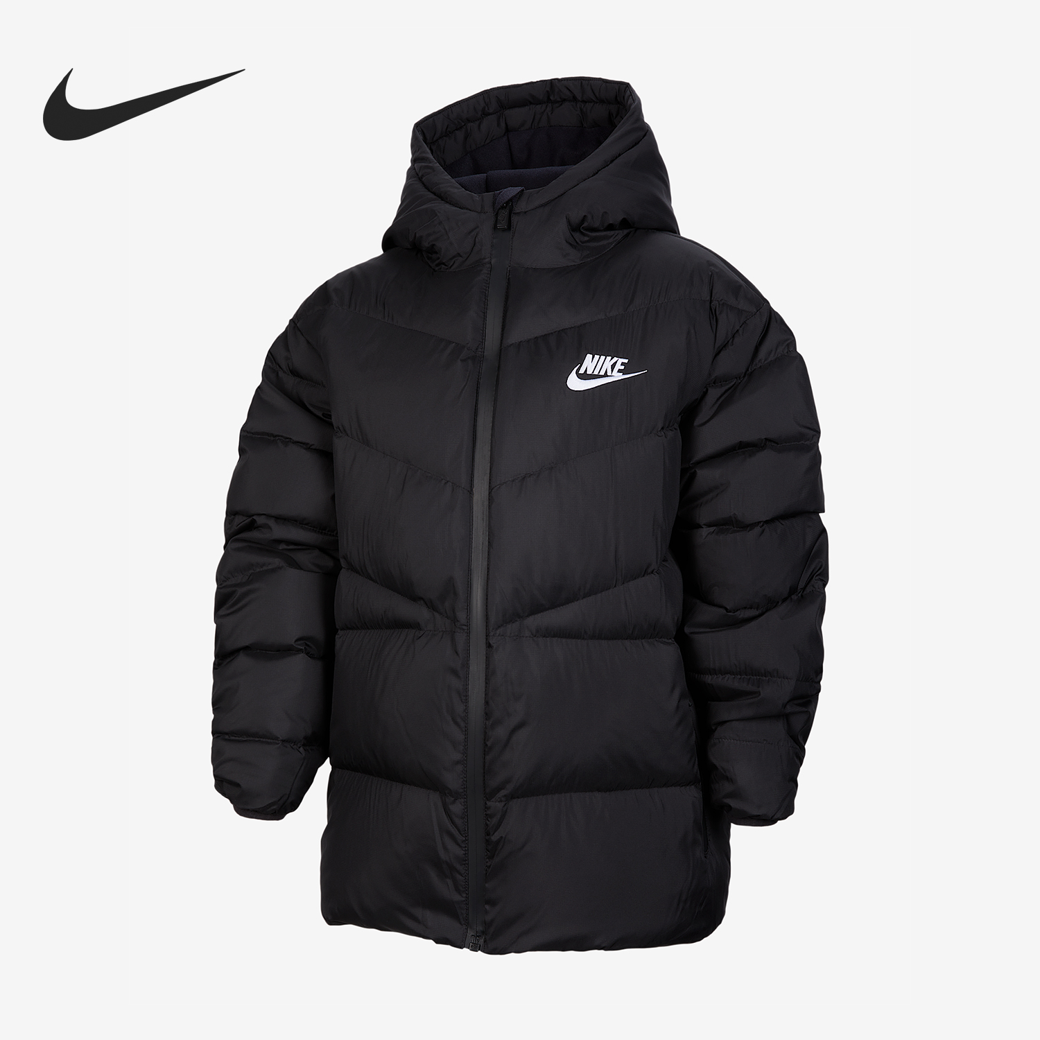 Nike/耐克正品Windrunner 大童保暖拉链经典羽绒服IQ3182-010