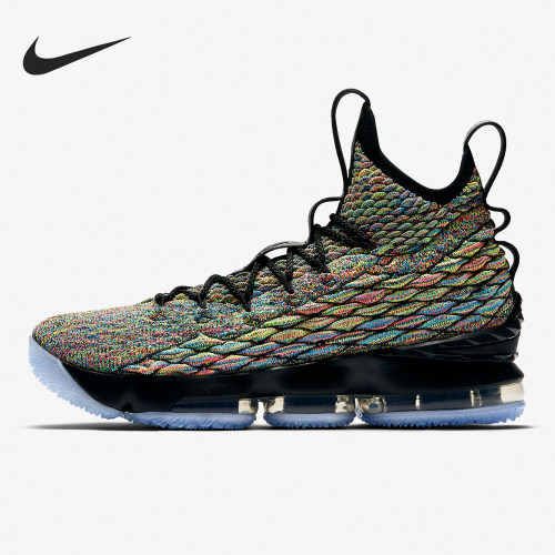 Nike耐克正品Lebron 15 Multi男圆头系带低帮篮球鞋897648-901