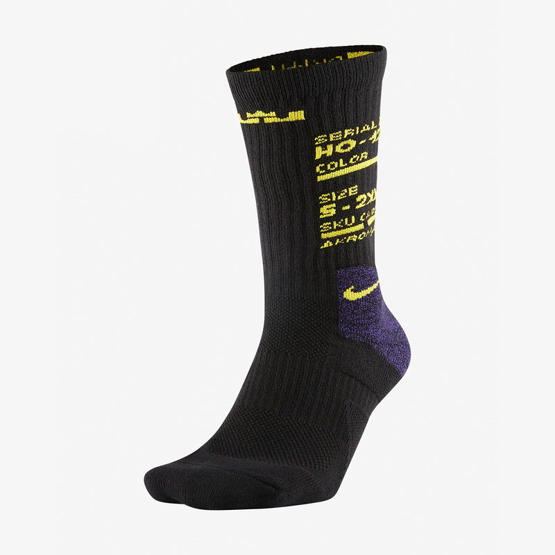 Nike/耐克正品LEBRON ELITE CREW 篮球运动袜（1 双）新款 CK6784