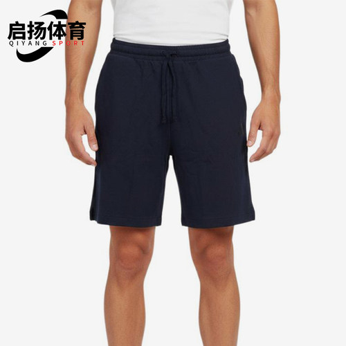 Adidas/阿迪达斯正品GFXKN新款男藏蓝色经典中腰系带短裤KR5086