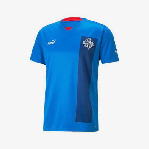 Puma彪马正品IcelandHome2223Replica男V领直筒短袖球衣766067-01