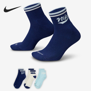 HJ9340 Nike 男女拼接耐磨透气袜子三双装 新款 902 耐克正品