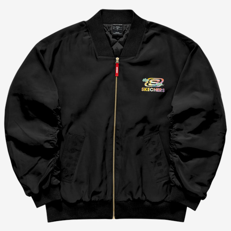 Skechers/斯凯奇正品当季新款新年系列男子梭织裥棉棒球服