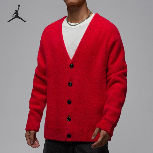 Nike/耐克正品2025秋季款男士针织宽松V领运动外套IH0613-657