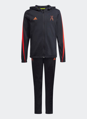 Adidas/阿迪达斯正品新款大童运动休闲时尚夹克套装GT9405