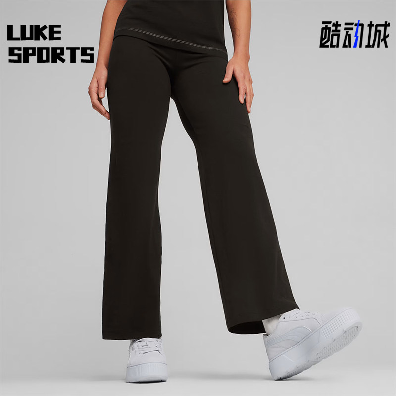 Puma/彪马正品女士简约直筒紧身透气时尚休闲长裤680405-01