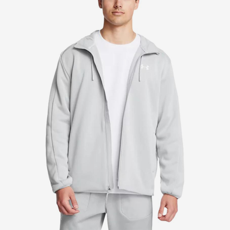 UA/安德玛正品新款男士柔软舒适宽松运动针织连帽外套1378824-012