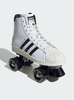 Adidas/阿迪达斯正品SUPERSTAR82SKATE新款经典双排轮滑鞋JS4038