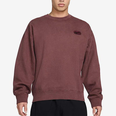 Nike/耐克正品Solo Swoosh男士加绒宽松经典圆领卫衣HJ2236-652