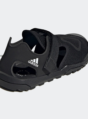 Adidas/阿迪达斯正品户外儿童透气网面包头魔术贴沙滩凉鞋 S42671