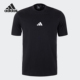 针织透气运动拼接短袖 Adidas 男士 新款 JY8564 阿迪达斯正品