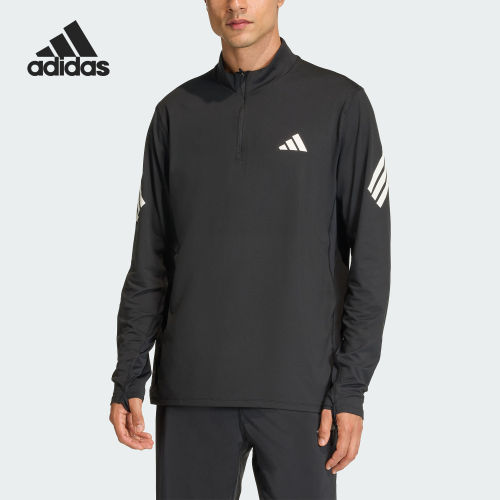 Adidas/阿迪达斯官方正品男士经典立领合身吸汗跑步外套JZ7720