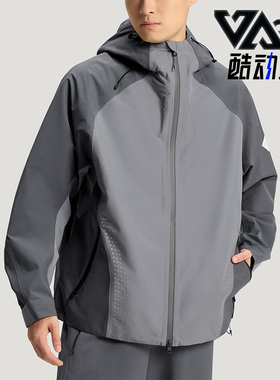 Adidas/阿迪达斯正品2025冬季款男士日常连帽拼接运动外套KH0504