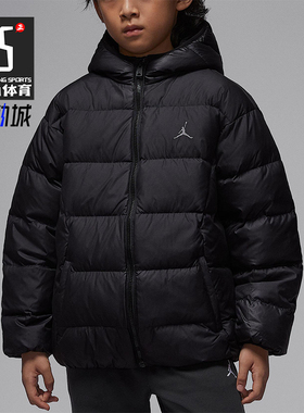 Nike/耐克正品2025JORDAN大童休闲轻盈透气保暖羽绒服IQ9986-010