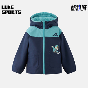 款 2025冬季 儿童休闲双面穿保暖外套KC2820 阿迪达斯正品 Adidas