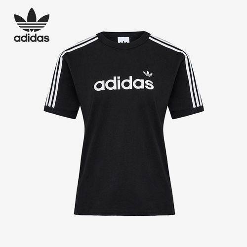 Adidas/阿迪达斯官方正品三叶草LINEART-SHIRT新款短袖T恤HZ9542