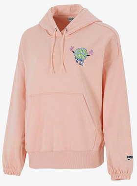 Puma/彪马正品DOWNTOWN女子休闲印花抽绳连帽卫衣533049-27