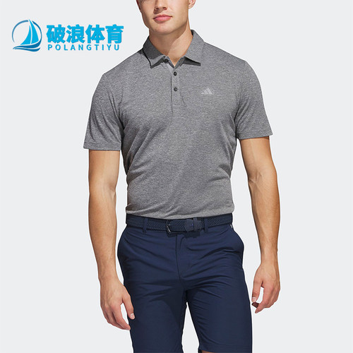 Adidas/阿迪达斯正品夏季男士透气印花运动休闲翻领POLO衫IA5449