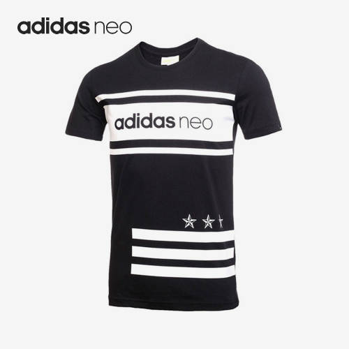 Adidas/阿迪达斯正品Neo夏季新款男子运动透气短袖T恤AX5502