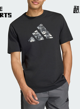 Adidas/阿迪达斯正品2026男士运动休闲经典舒适圆领短袖T恤KB4849